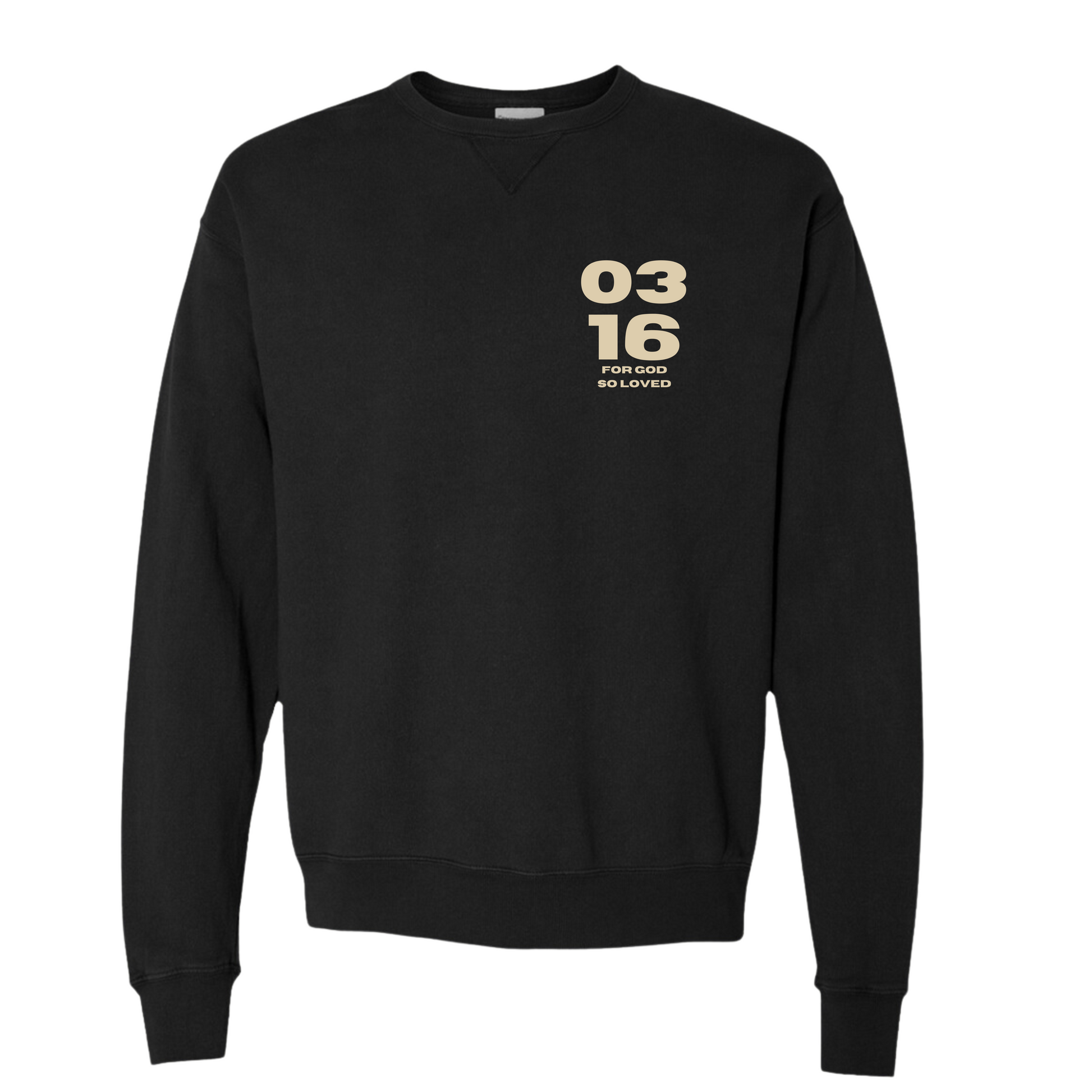 christian sweatshirt, front
